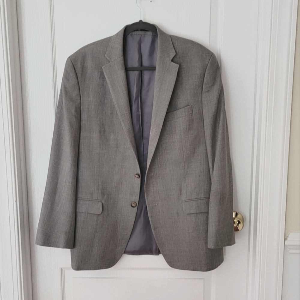 Lauren Ralph Lauren Men's Light Gray Single-Breasted Blazer